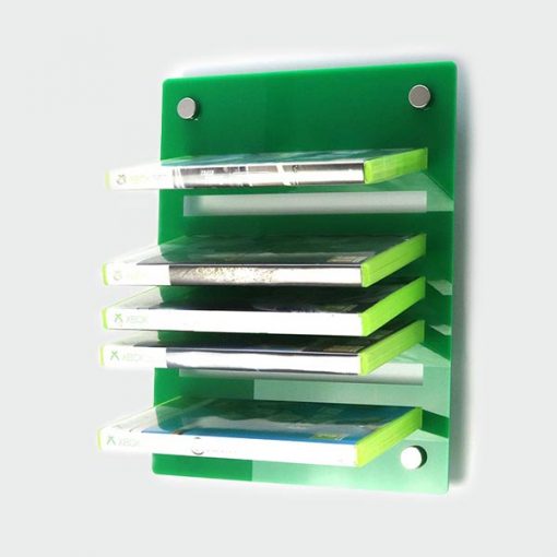 Xbox 360 Wall Mounted Game Display Rack