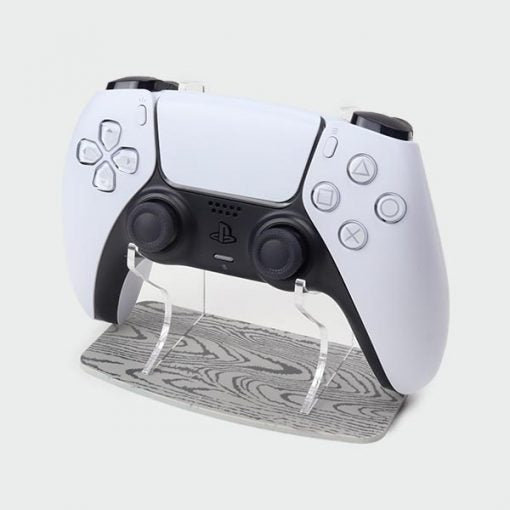 Grey Wood Effect PlayStation 5 Controller Stand
