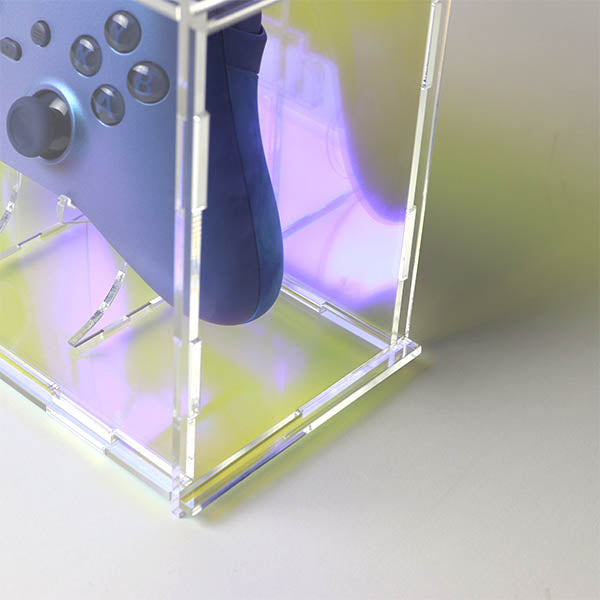 Iridescent Dual Case and Controller Stand