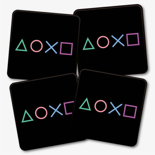 PlayStation Symbols Gaming Coaster