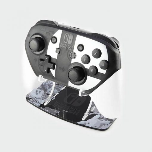 Greyscale Super Smash Bros Ultimate Switch Pro Controller Stand