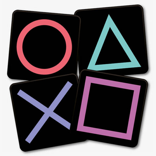PlayStation Square Buttons Coaster Set