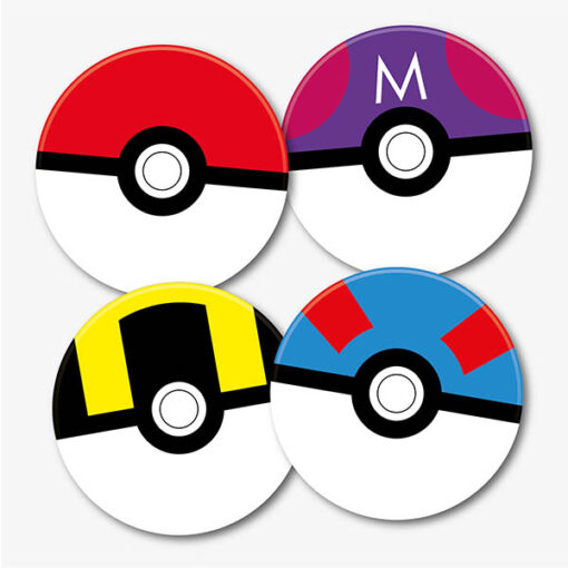 Pokémon Pokéball Style Coasters