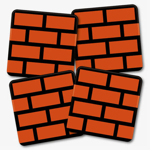 Mario Brick Block Coasters