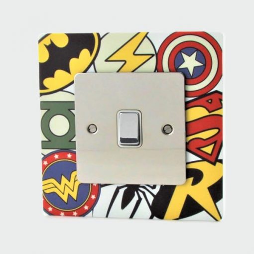 Superhero Logo Light Switch Surround