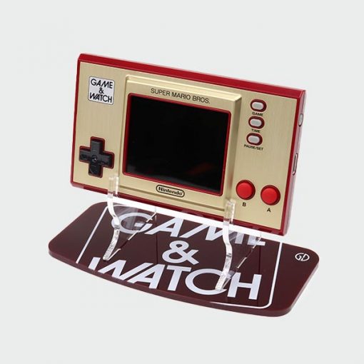 Game & Watch 35th Anniversary Super Mario Edition Overprinted Logo Acrylic Console Display Stand