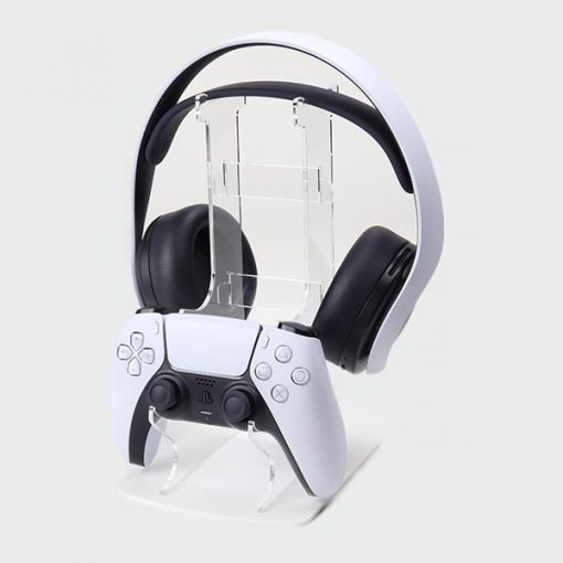 Subtle Buttons PS5 Dual Controller & Headset Printed Acrylic Display Stand